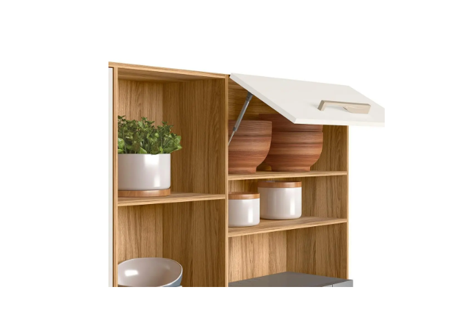 Armário de Cozinha Hortelã com 8 Portas e 2 Gavetas 240 cm