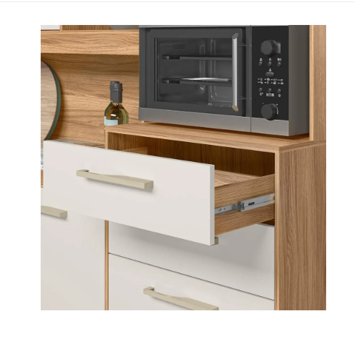 Armário de Cozinha Hortelã com 8 Portas e 2 Gavetas 240 cm