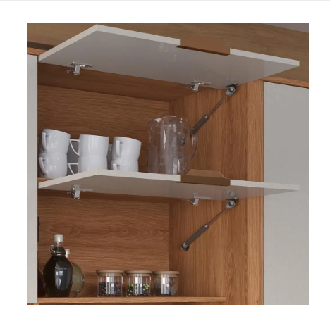 Kit de Cozinha Armário Compacta Astra 2,40m 10 Portas e 4 Gavetas
