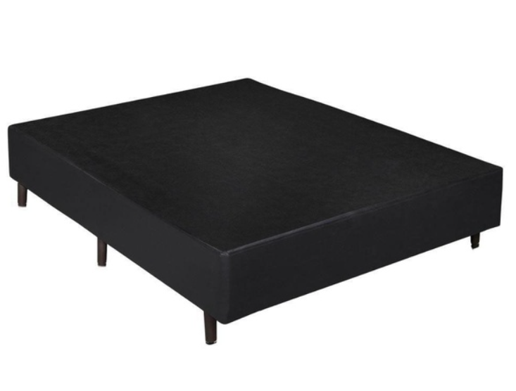 Base Cama Box Casal Suede 138x188