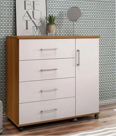 Cômoda Belle 4 gavetas e 1 porta