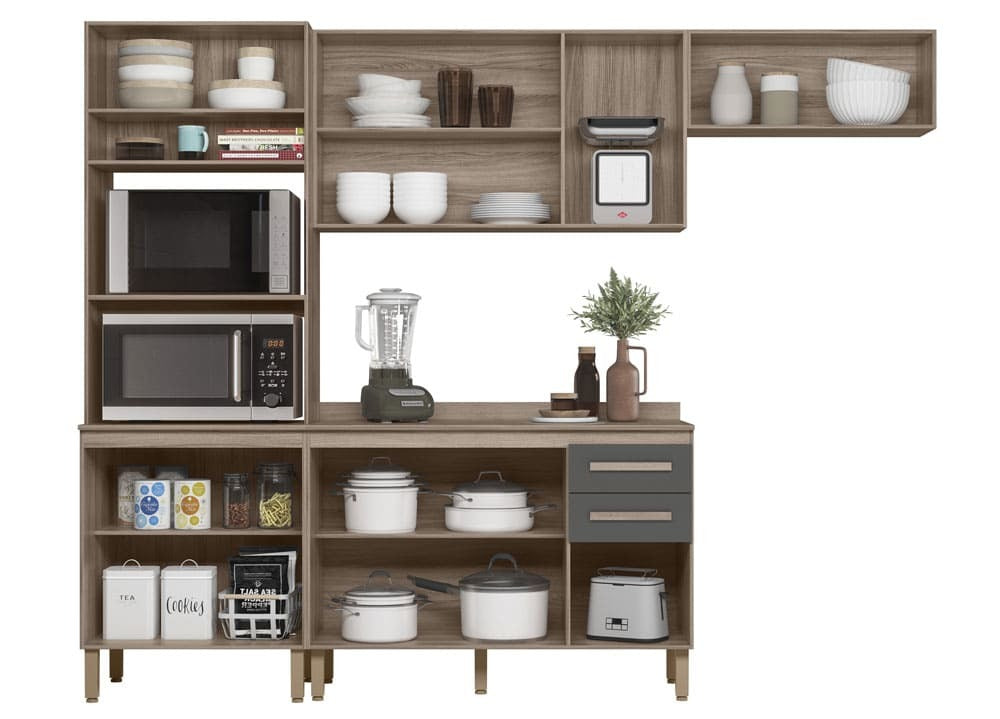 Cozinha Modulada Intenza Madre 4 Peças Completa