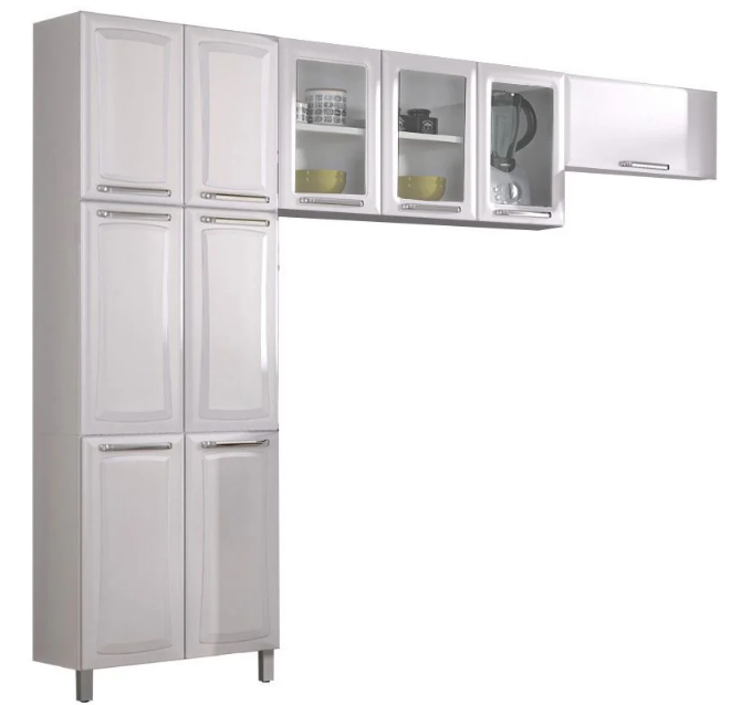 Armário de Cozinha Itatiaia Tarsila de Aço 13 Portas 2 Gavetas