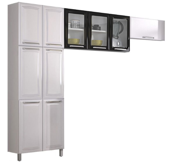 Armário de Cozinha Itatiaia Tarsila de Aço 13 Portas 2 Gavetas