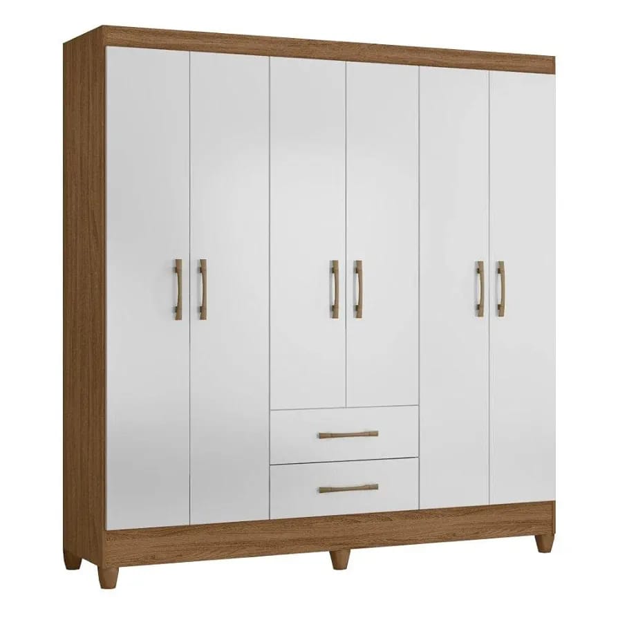 Guarda Roupa Casal 6 portas e 2 gavetas Panamá