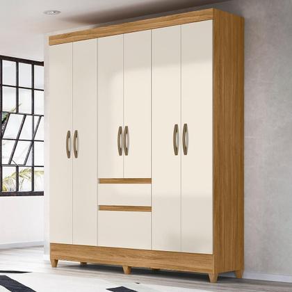 Guarda Roupa Casal Cuba 6 Portas