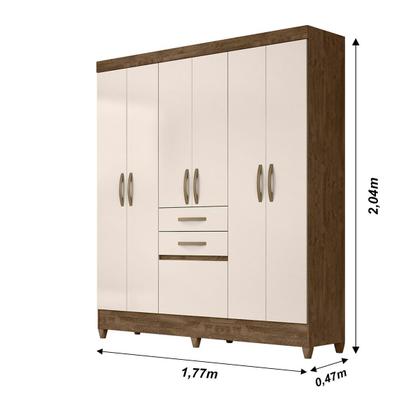 Guarda Roupa 7 portas 2 gavetas Mafra