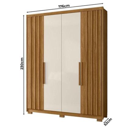 Guarda Roupa  Ambiente Califórnia 4 Portas