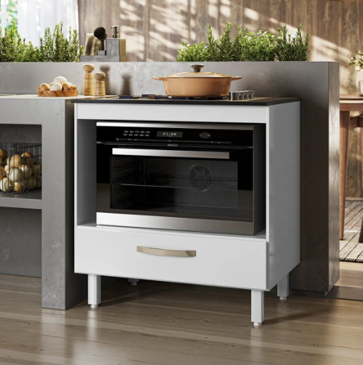 Balcão Para Cooktop 4 E 5 Bocas E Espaço Forno Multiuso 80cm