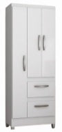 Guarda Roupa Capri 3 Portas 2 Gavetas