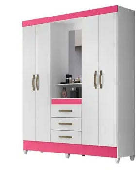 Guarda Roupa Casal Capelinha Ambiente Capri 4 Portas