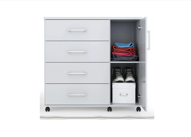 Cômoda Belle 4 gavetas e 1 porta