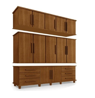 Guarda Roupa Gold Triplex Grande 12 Portas 6 Gavetas com Maleiro